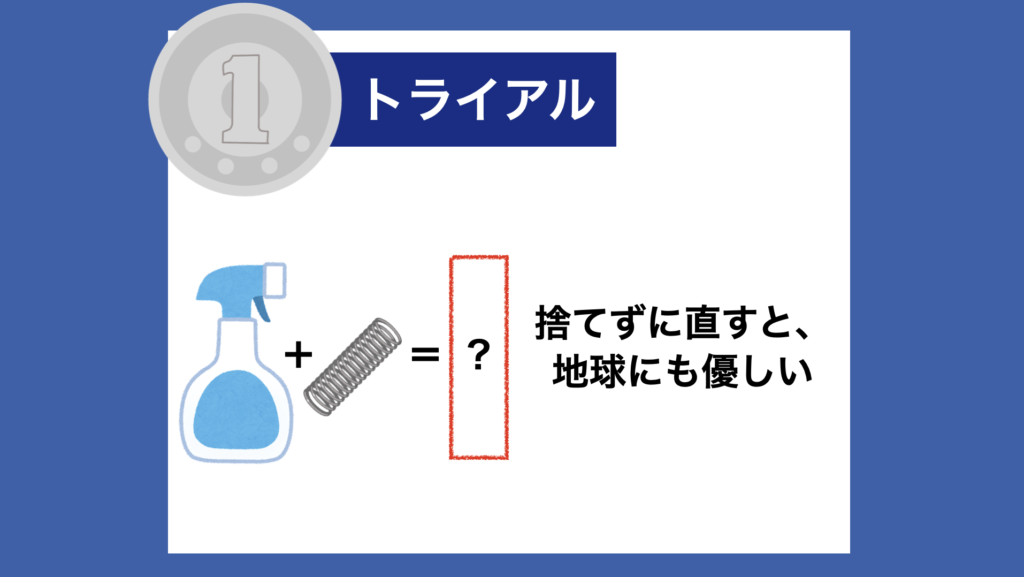 【１トラ】捨てずに直すと、地球にも優しい