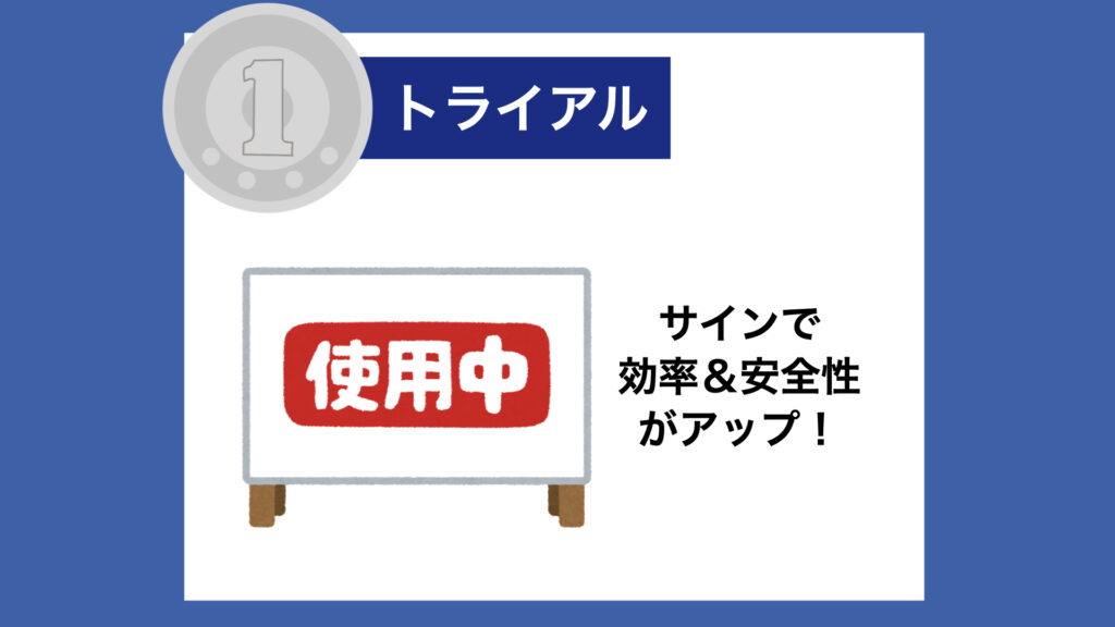 【１トラ】サインで効率＆安全性がアップ！